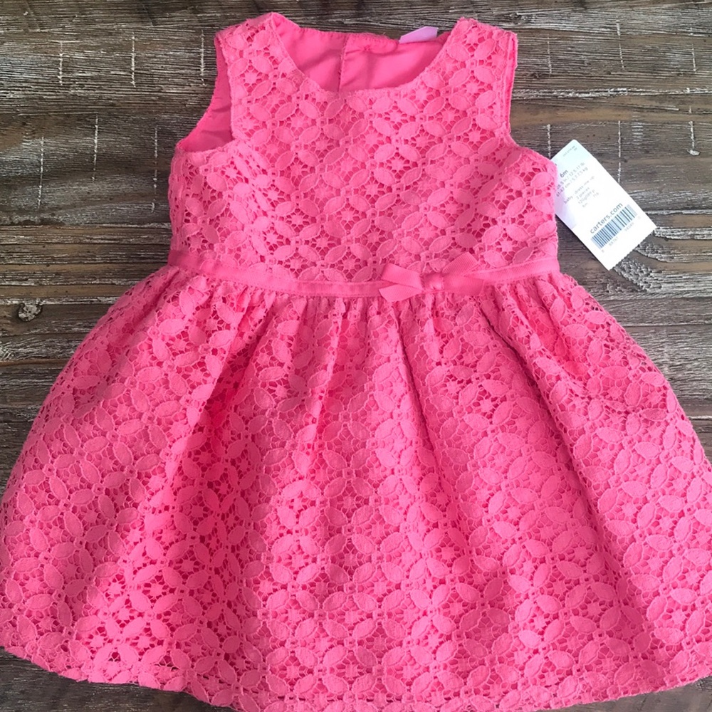 Carter’s Coral Embroidered Dress (6 Months)
